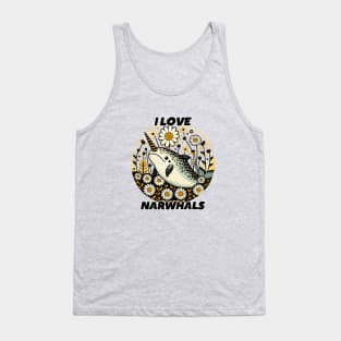 I Love Narwhals Tank Top